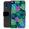 Etui Portfel Premium - Samsung Galaxy A50 - Tropikalne Kwiaty