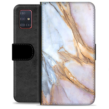 Etui Portfel Premium - Samsung Galaxy A51 - Elegancki Marmur