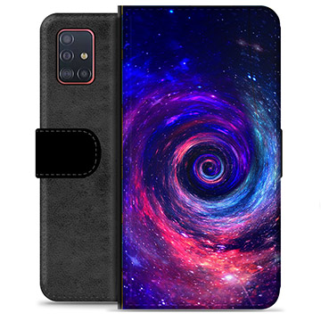 Etui Portfel Premium - Samsung Galaxy A51 - Galaktyka