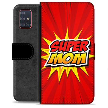 Etui Portfel Premium - Samsung Galaxy A51 - Super Mom