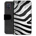 Etui Portfel Premium - Samsung Galaxy A51 - Zebra