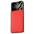 Etui z Klapką Front Smart View do Samsung Galaxy A52 5G, Galaxy A52s - Czerwień