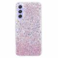 Samsung Galaxy A54 5G Etui z TPU Glitter Flakes - Róż