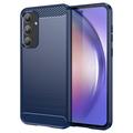 Szczotkowane Etui z TPU do Samsung Galaxy A55 - Włókno Węglowe
