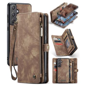 Samsung Galaxy A55 Wielofunkcyjny Pokrowiec-Portfel Caseme 008 2-w-1 - Brąz