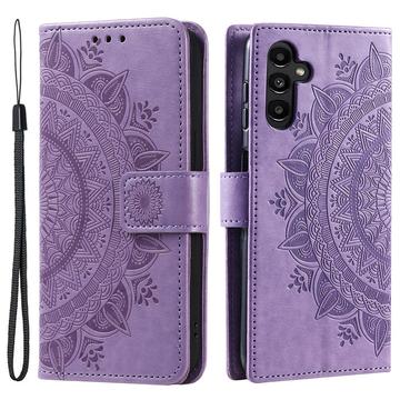 Etui z Portfelem z Serii Mandala do Samsung Galaxy A55 - Fiolet