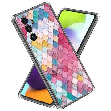 Samsung Galaxy A55 Stylish Ultracienkie Etui z TPU - Tęczowy Romb