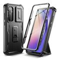 Etui Samsung Galaxy A55 Tech-Protect Kevlar Cam+ - osłona ekranu, osłona aparatu, podpórka - czarny