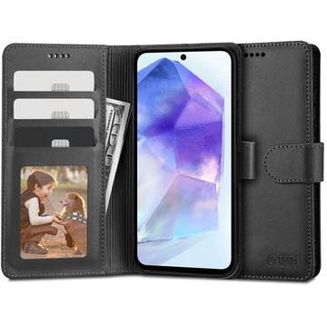 Samsung Galaxy A55 Tech-Protect Etui na Portfel z magnesem i podstawką - Czarny