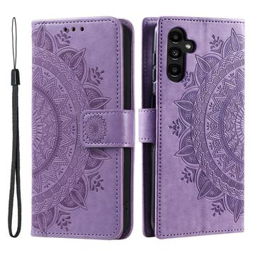 Etui z Portfelem z Serii Mandala Samsung Galaxy A56 - Fiolet