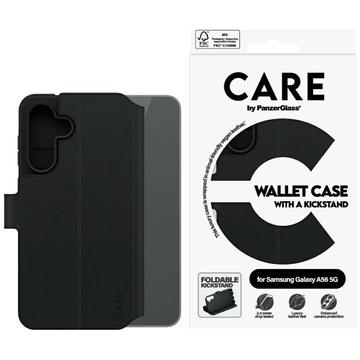Etui portfelowe z podstawką Samsung Galaxy A56 PanzerGlass Care Feature - czarny