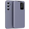 Samsung Galaxy A56 Smart Clear View Etui z klapką z kieszenią na kartę - szaro-fioletowy