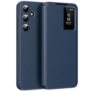 Samsung Galaxy A56 Smart Clear View Etui z klapką z miejscem na kartę - Szafir