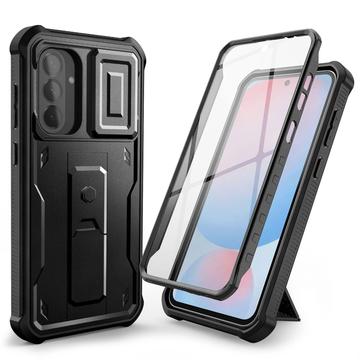 Etui Samsung Galaxy A56 Tech-Protect Kevlar Cam+ - osłona ekranu, osłona aparatu, podpórka - czarny