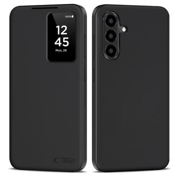 Etui z klapką z kieszenią na kartę Samsung Galaxy A56 Tech-Protect Smart Clear View - czarny