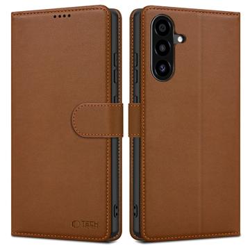 Samsung Galaxy A56 Tech-Protect Etui na Portfel z magnesem i podstawką - Brąz