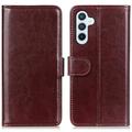 Samsung Galaxy A56 Etui portfelowe z magnetycznym zamknięciem - brązowy