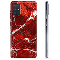 Etui TPU - Samsung Galaxy A71 - Czerwony Marmur