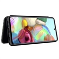 Samsung Galaxy A72 5G/4G Etui z Klapką - Włókno Węglowe