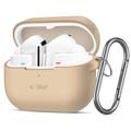 Etui na haczyk silikonowy Samsung Galaxy Buds3/Buds3 Pro/Buds3 FE Tech-Protect - Kawa latte