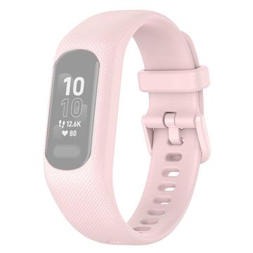 Garmin Vivosmart 5 Zamienny Pasek Silikonowy ze Zintegrowaną Ramką - Róż