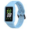 Samsung Galaxy Fit3 Zamienny Pasek Silikonowy ze Zintegrowaną Ramką - Błękit