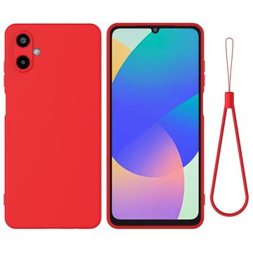 Samsung Galaxy M06/F06 5G Etui z płynnego silikonu z paskiem na rękę
