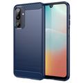 Samsung Galaxy M16 Szczotkowane Etui z TPU - Włókno Węglowe