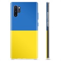 Etui TPU Flaga Ukrainy - Samsung Galaxy Note10+ - Żółć i błękit