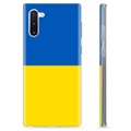 Etui TPU Flaga Ukrainy - Samsung Galaxy Note10 - Żółć i błękit