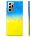 Etui TPU Flaga Ukrainy -Samsung Galaxy Note20 Ultra - Dwubarwne