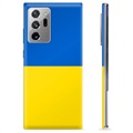 Etui TPU Flaga Ukrainy - Samsung Galaxy Note20 Ultra - Żółć i błękit