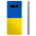Etui TPU Flaga Ukrainy - Samsung Galaxy Note8 - Żółć i błękit
