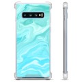 Etui Hybrydowe - Samsung Galaxy S10 - Błękitny Marmur