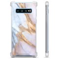 Etui Hybrydowe - Samsung Galaxy S10 - Elegancki Marmur