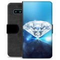 Etui Portfel Premium - Samsung Galaxy S10 - Diament