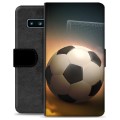 Etui Portfel Premium - Samsung Galaxy S10 - Piłka Nożna