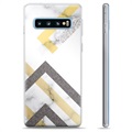 Etui TPU - Samsung Galaxy S10+ - Abstrakcyjny Marmur