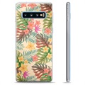 Etui TPU - Samsung Galaxy S10+ - Różowe Kwiaty