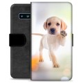 Etui Portfel Premium - Samsung Galaxy S10 - Piesek