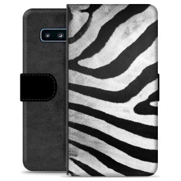 Etui Portfel Premium - Samsung Galaxy S10 - Zebra