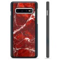Obudowa Ochronna - Samsung Galaxy S10 - Czerwony Marmur