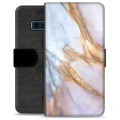 Etui Portfel Premium - Samsung Galaxy S10e - Elegancki Marmur