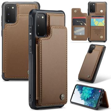 Etui Caseme C22 na karty RFID do Samsung Galaxy S20 FE 5G/S20 FE 2022 - brązowe