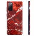 Etui TPU - Samsung Galaxy S20 FE - Czerwony Marmur