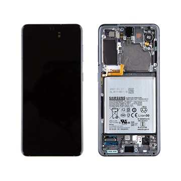 Samsung Galaxy S21 5G Ekran LCD (Pakiet naprawczy) GH82-24718A - Szary