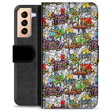 Etui Portfel Premium - Samsung Galaxy S21+ 5G - Graffiti