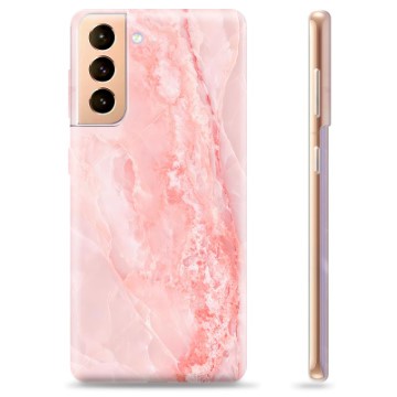 Etui TPU - Samsung Galaxy S21+ 5G - Różowy Marmur