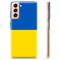 Etui TPU Flaga Ukrainy - Samsung Galaxy S21+ 5G - Żółć i błękit