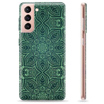 Etui TPU - Samsung Galaxy S21 5G - Zielona Mandala